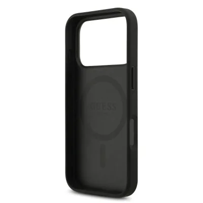 Guess Iphone 17 Pro Max Magsafe Leather Case With Classic Circle Logo